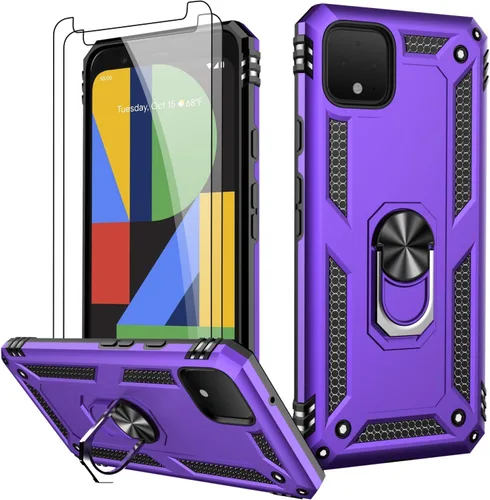 Vista 112 de LUMARKE para Google Pixel 3A XL - Funda con protector de pantalla, funda protectora grado militar probada contra caídas de 16 pies con soporte