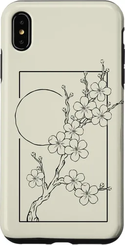 Vista 11 de iPhone 16 Japanese Graphic Cherry Blossom with Sun Case