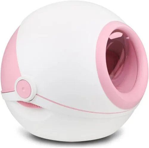 Vista 8 de Inodoro para mascotas, caja de arena para gatos, cerrada, autolimpieza, para entrenamiento, pala para gatos, inodoro, desodorizante, para gatitos