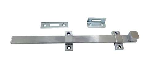 Vista 7 de Perno de superficie resistente, acero, 6", acabado cromado cepillado, 1 paquete, fabricado en Taiwán