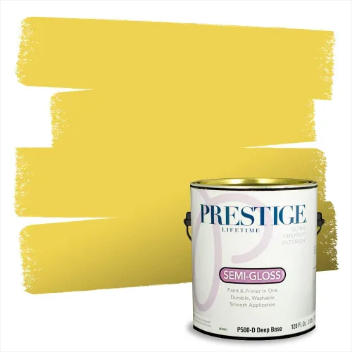 Vista 65 de PRESTIGE Pinturas de pintura exterior e imprimación en uno, 1 galón, plano, combinación comparable de Benjamin Moore* Pila de heno