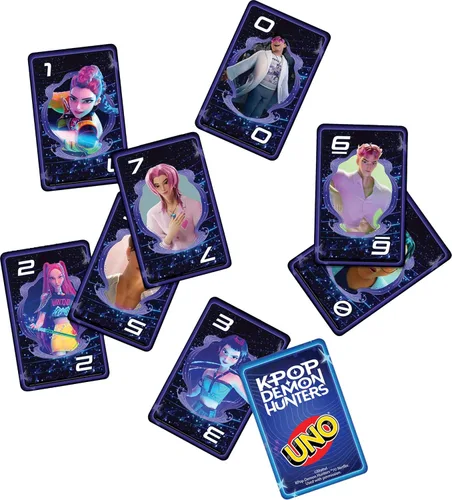 Vista 4 de Juego de cartas KPop Demon Hunters UNO