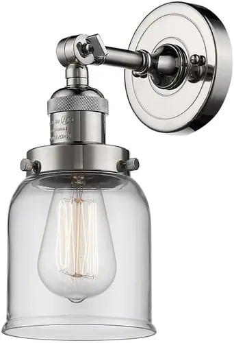 Vista 28 de Innovations 203-BB-G54 1 Aplique de luz, pantalla de campana pequeña, latón cepillado