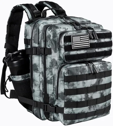 Vista 27 de LHI Mochila Militar Táctica para Hombres y Mujeres 25L/35L Mochila de Asalto del Ejército Bolsa Mochila Pequeña con Portabotellas