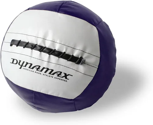 Vista 16 de Dynamax Mini Medicine Ball, 2–12 lb Soft Shell Wall Ball, 10-Inch Weighted Exercise Ball for Strength Training, Core Workouts, Conditioning &