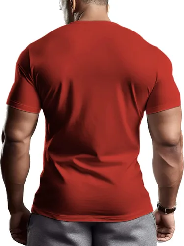 Vista 2 de ReedCA Feliz Navidad - Camisetas de culturismo para hombre, camiseta de entrenamiento de gimnasio, camiseta de entrenamiento de moda, camiseta