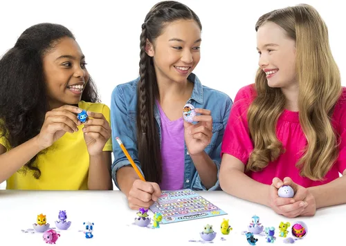 Vista 4 de Spin Master, Hatchimals, CollEGGtibles, paquete de 4 con regalo (los estilos y colores pueden variar).