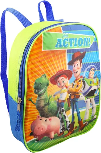 Vista 2 de Fast Forward Toy Story - Mochila para niños - Paquete de bolsa de viaje de Toy Story con mini mochila de Toy Story de 11 pulgadas, bolsa con cordón