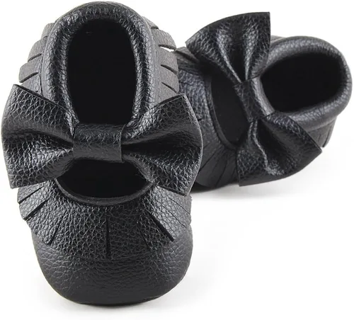 Vista 2 de DELEBAO Infant Toddler Baby Soft Sole Tassel Bowknot Moccasinss Crib Shoes
