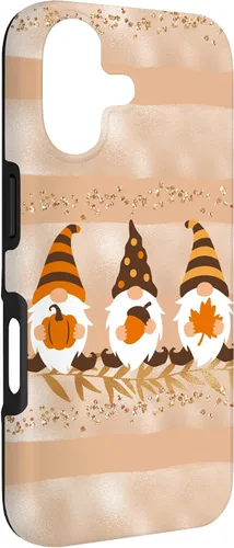 Vista 3 de Fall Autumn Gnomes Phone Case Modern Pastel Cute Beige Case for iPhone 17