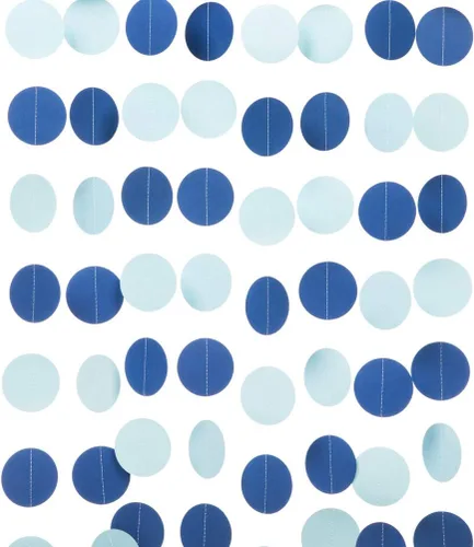 Vista 7 de WEVEN Guirnalda de papel negra y dorada brillante, pancarta banderín serpentina colgante para decoraciones de fiesta, 2.5 pulgadas de diámetro, 20