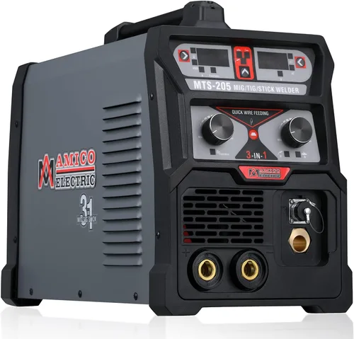 Vista 3 de MTS-205 205 Amp MIG/TIG-Antorcha/Stick Arc Combo Soldador, Soldadura Aluminio (MIG) 110/230V Doble Voltaje Soldadura Nuevo
