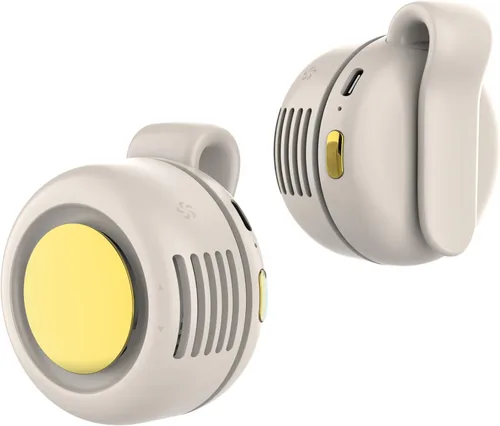 Vista 7 de TFQXA1Z Ventilador portátil silencioso sin aspas, ventilador recargable - Enfriamiento de cintura y cuello manos libres, 3 velocidades, 6 horas