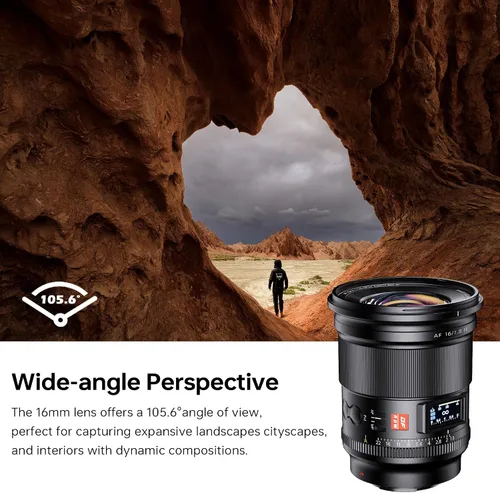 Vista 9 de VILTROX AF 16mm f/1.8 FE Lente de Enfoque Automático de Montura FE de Formato Completo, Lente Compatible con Cámaras Sin Espejo Sony E-Mount Alpha