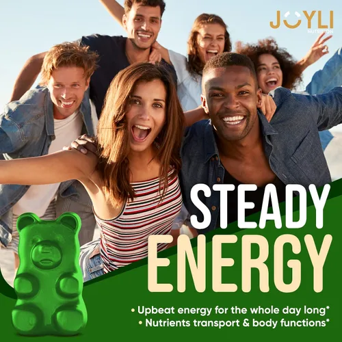 Vista 4 de JOYLI Nutrition Paquete de 2 gomitas de musgo marino para adultos y niños, suplemento vegano de musgo marino irlandés con vejiga y raíz de bardana