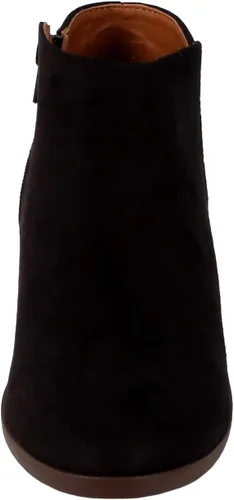 Vista 2 de SODA Chance - Botines de punta redonda y tacón apilado para mujer