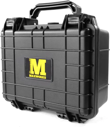 Vista 8 de MaxWorks 51015 Funda rígida impermeable IP67 – Interior de espuma protectora, se adapta a artículos de 8.5 x 6 x 3.9 pulgadas – Almacenamiento