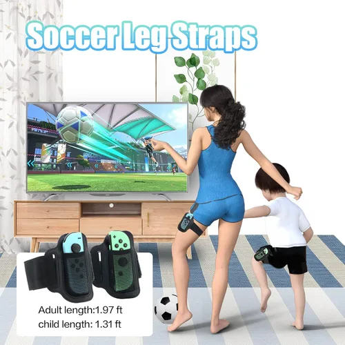 Vista 2 de Nintendo Switch Sports Accessories, Nintendo Switch Sports Leg Strap, Switch Wrist Straps, Switch Boxing Grips, Switch Tennis Racket and Switch Golf