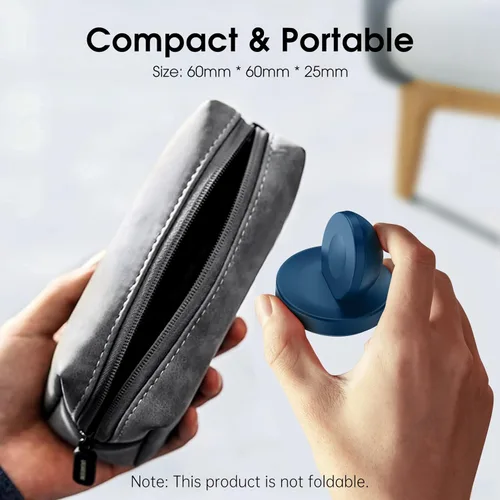 Vista 7 de ZAPOGO - Andamio de carga magnético portátil para Apple Watch, soporte de reloj inalámbrico de carga rápida con cable de carga, modo de mesita