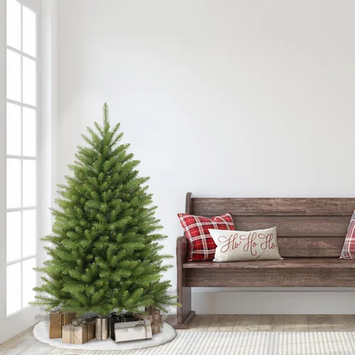 Vista 4 de Puleo International Árbol de Navidad artificial de abeto Fraser de 4.5 pies con soporte, verde (FF-45)