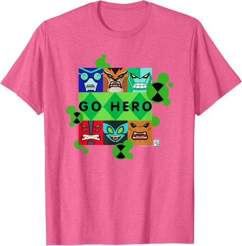 Vista 35 de Ben 10 Go Hero - Camiseta, Azul / Patchwork, S
