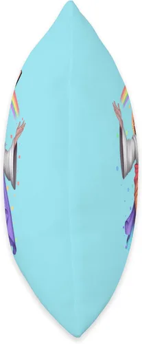 Vista 2 de JeGaysus Gay Jesus 'Ah, Men' - Pride Merch Special-Amen - Almohada de 16 x 16 pulgadas, multicolor