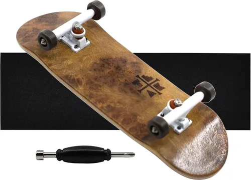 Vista 3 de Teak Tuning Diapasón profesional completo de 1.260 in, totalmente montado con componentes de nivel profesional, cubierta de madera