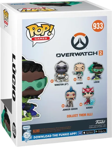 Vista 3 de Funko POP! Games: Overwatch 2 - Lúcio - Overwatch - Figura de vinilo coleccionable - Idea de regalo - Producto oficial - para niños y adultos - Fans