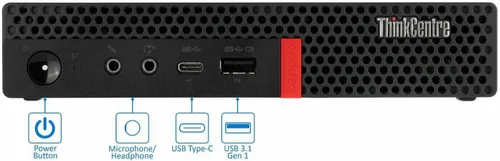 Vista 3 de Lenovo ThinkCentre M920q Tiny Desktop Intel i7-8700T Hasta 4.00GHz 32GB RAM Nuevo SSD NVMe de 1 TB integrado AX210 Wi-Fi 6E BT HDMI Dual Monitor