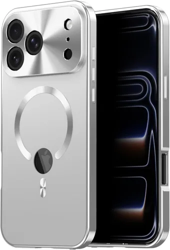 Vista 10 de Funda magnética de cuerpo completo con borde de metal, protección militar contra caídas para iPhone 12, compatible con MagSafe, protector