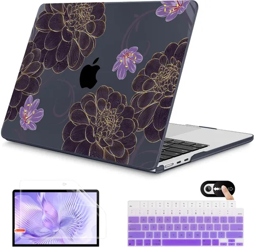 Vista 22 de Mektron Funda para MacBook Air 2025 M4 de 13.6 pulgadas A3240 Compatible con 2023 A2681 M2 2024 A3113 M3 Chip con Liquid Retina Display Touch ID