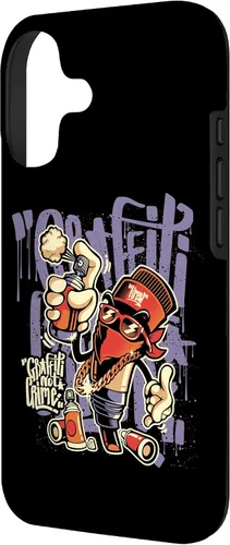 Vista 2 de Rociador de graffiti Hip Hop Street Estilo urbano Spray Can Gift Case para iPhone 17