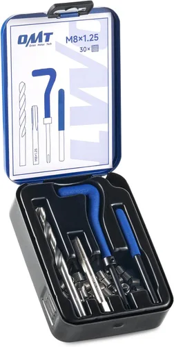 Vista 13 de Kit de reparación de roscas Helicoil de Orion Motor Tech, juego de herramientas de reparación de roscas de 1/4"-20 con broca HSS y 30 insertos