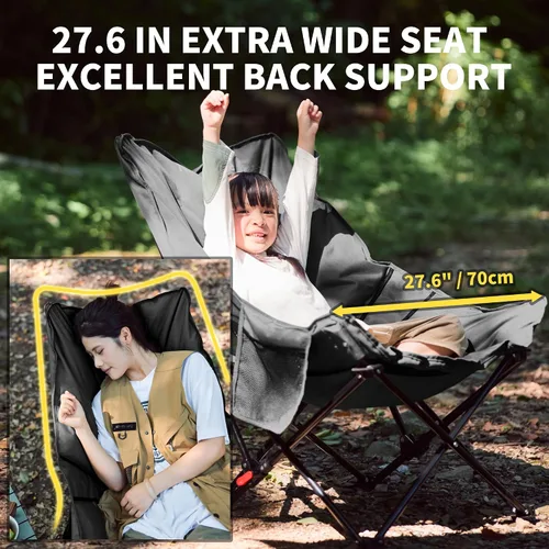 Vista 6 de Naturehike Silla de camping acolchada con asiento acolchado
