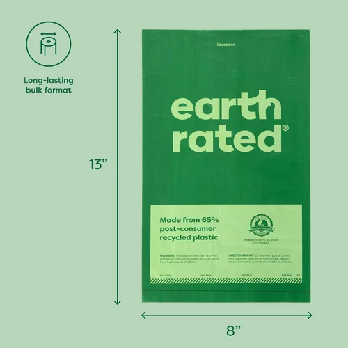 Vista 6 de Bolsas de residuos de perros para despensas Earth Rated , lavanda-aromatizado
