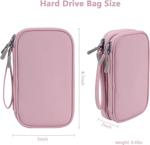 Vista 2 de Tech Organizer - Estuche de transporte de viaje, bolsa de cables, accesorios de organización y almacenamiento, cables electrónicos, cargador