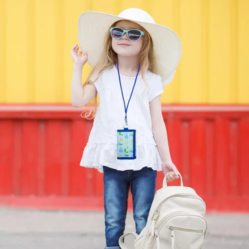 Vista 6 de Carteras de lona para niños con adhesivo y bolsillo con cremallera para adolescentes, Estilo 8