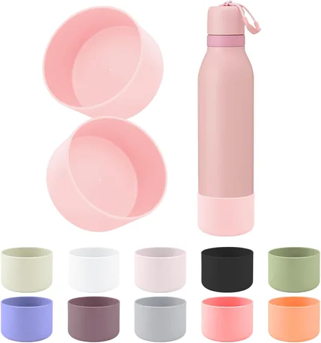 Vista 12 de 2 botas de silicona compatibles con Owala FreeSip Twist de 24 onzas Brisa helada