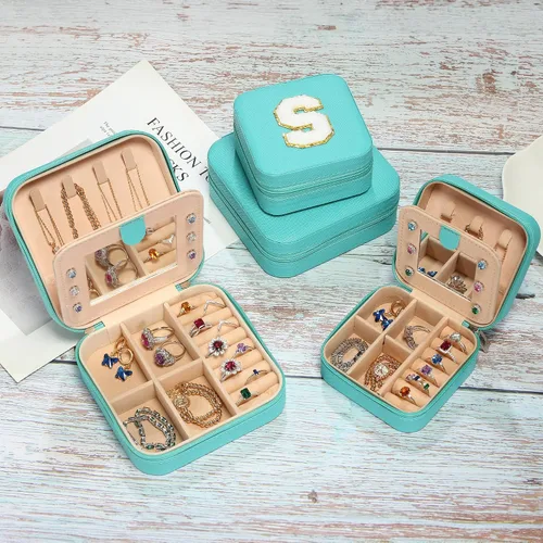 Vista 7 de Regalos de cumpleaños para mujeres, juego de 2 piezas de joyería de viaje, regalos de viaje, regalos para amigas, regalos personalizados, regalos