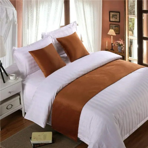 Vista 16 de Pañuelo de terciopelo de lujo, toalla de cola de cama, decoración de ropa de cama para el hogar, hotel, dormitorio