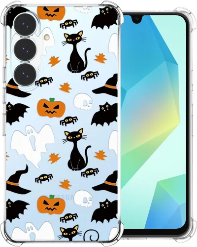 Vista 41 de Funda transparente de Halloween para Google 6a, con patrón de fantasma, funda protectora de TPU suave, delgada, a prueba de golpes, para niños