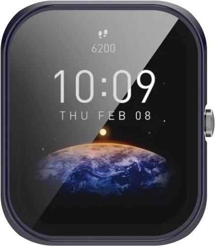 Vista 4 de Funda de reloj compatible con Amazfit Bip 3/Bip 3 Pro, impermeable, ultrafina, duradera, funda protectora con vidrio templado para Amazfit Bip 3/Bip