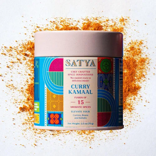 Vista 10 de Satya Chaat Masala - Condimento de 2.5 onzas, auténtico polvo de chaat indio picante, vegano, bajo en sodio, sin gluten ni tintes, condimento