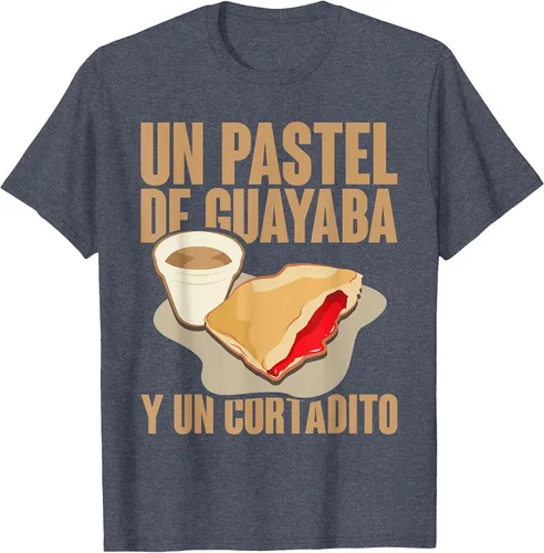 Vista 70 de Funny Cuban Coffee Guayaba Guava Breakfast T Shirt T-Shirt Asphalt Grey