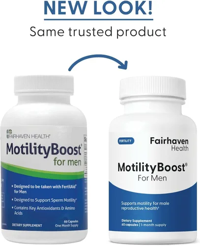 Vista 8 de Fairhaven Health MotilityBoost para hombres Suplemento prenatal de fertilidad masculina para la fortaleza de la motilidad Pre-concepción para él