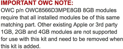 Vista 3 de OWC Módulo de actualización de memoria RAM DDR3 ECC registrado CL7 PC3-8500 1066MHz SDRAM de 16 GB (2 x 8 GB) compatible con Mac Pro Nehalem