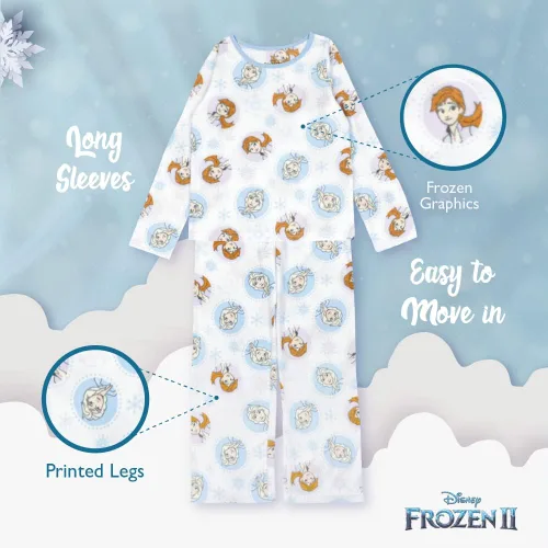 Vista 4 de Disney Conjunto de 2 piezas para niña, pijama de princesa, suave y lindo para niños