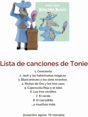 Vista 5 de Tonies Rimas Asquerosas y Otras Historias Figurina de Juguete de Audio de Roald Dahl