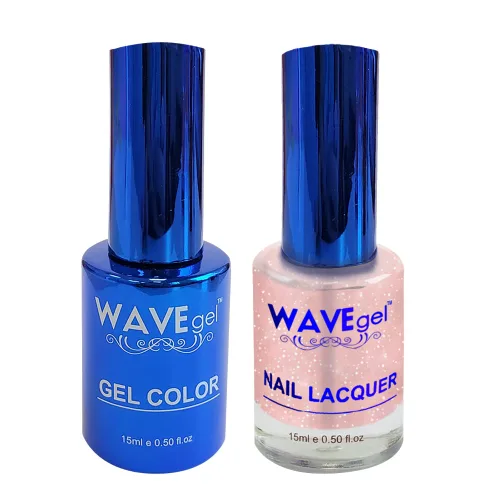 Vista 108 de WAVEGEL - Juego dúo de gel y esmalte de uñas a juego - Colección Royal - #001 ¡Blanco sobre blanco! I 0.5 onzas