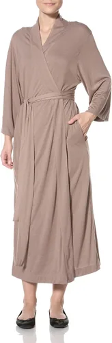 Vista 15 de Natori Shangri La - Bata larga con mangas kimono, bata de baño para mujer Negro